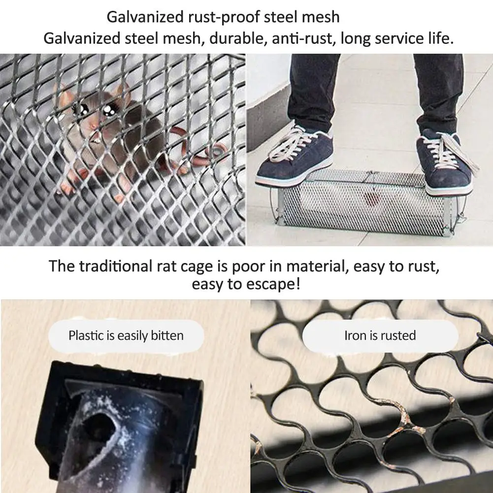 Умная дверь гуманная живая мышка ловушка животное клетка крыса для маленьких