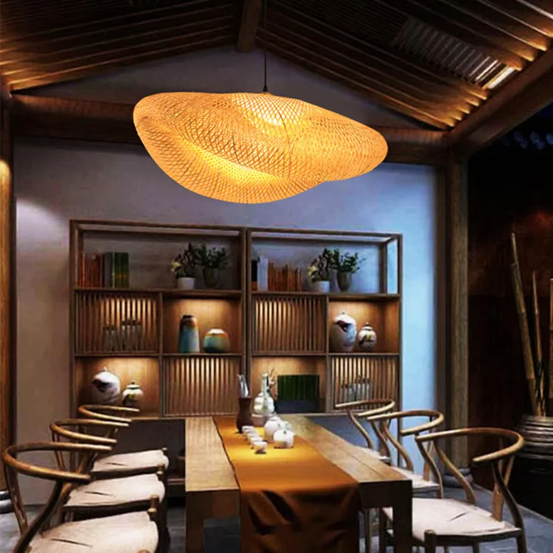 Подвесные светильники ручной работы из бамбука современные декоративные