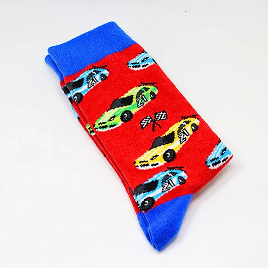 CHAOZHU, креативные осенне-зимние мужские носки с героями мультфильмов забавные носки для мальчиков с изображением скорпиона, космонавта, клоуна, космонавта, медведя, цветка, автомобиля, утки, панды