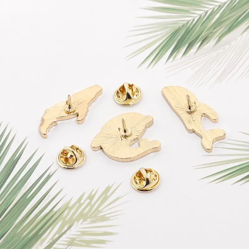 YIMUBA заколки с отворотом в виде мультяшных китов акулы рыбы джинсы одежда