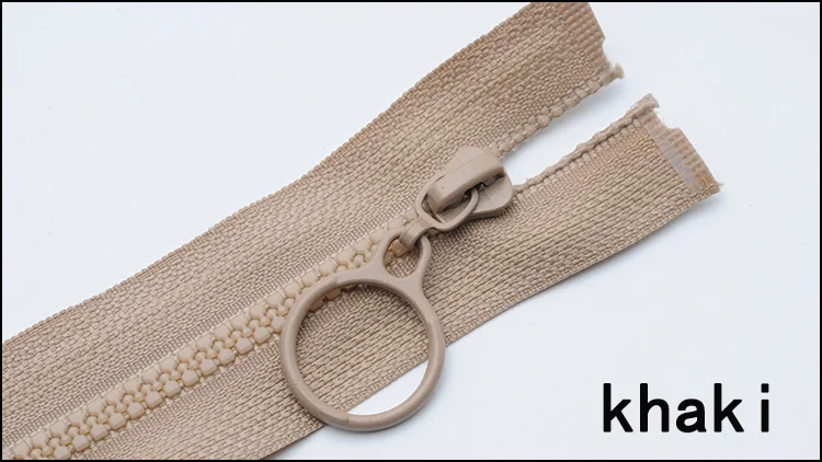 khaki 10 шт. 3# Meetee молнии из смолы 25 см закрытые и 60 см открывающиеся молнии для DIY ремесла швейные сумки кошелек аксессуары для одежды A1-1 - Цвет: khaki