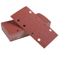 20pcs 19093mm square sandpaper 13 sheet sanding sander sandpaper pads grit 40 320 8 hole square sandpaper
