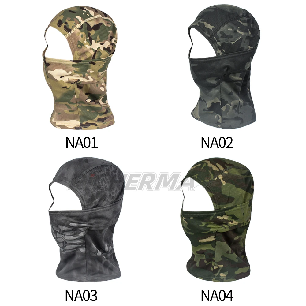 Зимняя мотоциклетная маска на все лицо Мужская Балаклава из CS камуфляжная