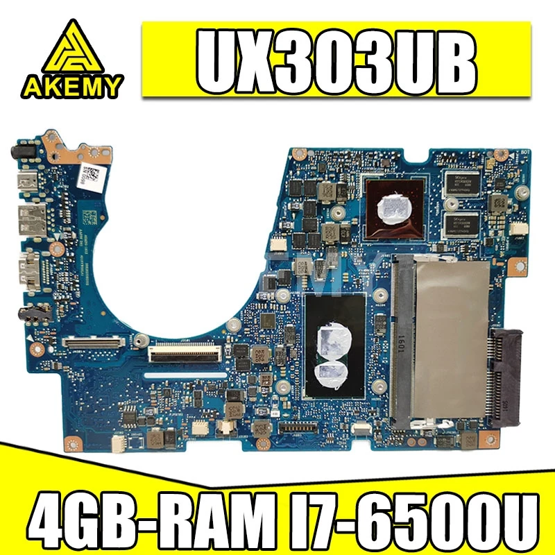 

Материнская плата UX303UB для ноутбука ASUS Zenbook UX303UB UX303U, оригинальная материнская плата 4GB-RAM I7-6500U GT940M-2GB