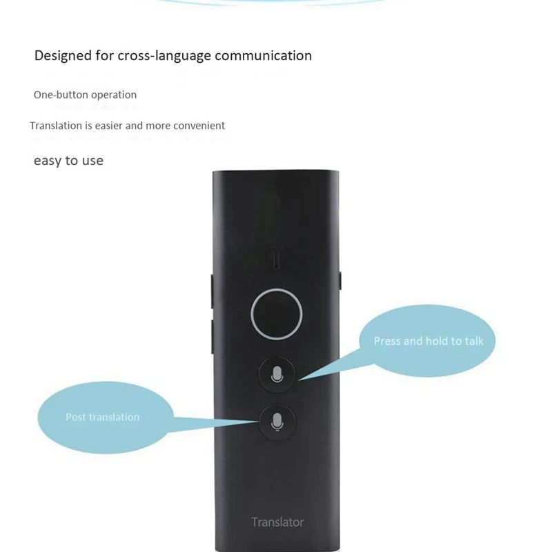 

Clear and Intelligent Translator Simultaneous Voice Translation Multi-Language Translation Good for Traveling Abroad