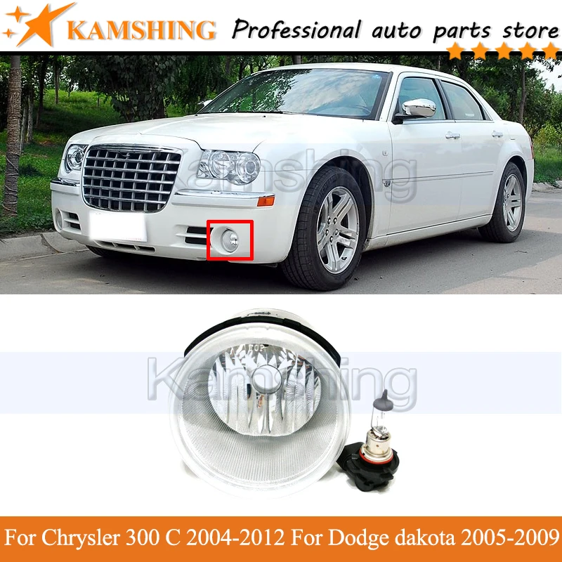 

Kamshing переднего бампера Туман светильник лампа для Chrysler 300 C 2004-2012 для Dodge dakota 2005-2009 вождения светильник тумана светильник задний бампер проти...