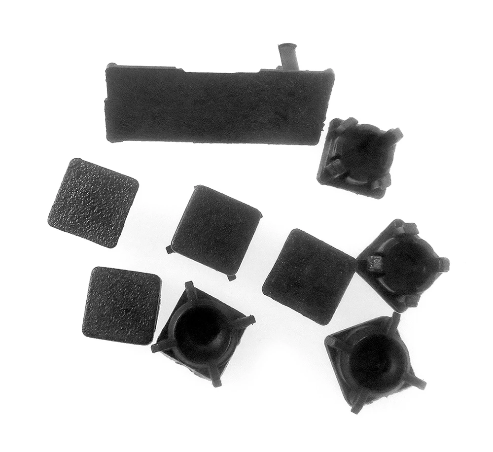 9 in 1 Rubber Feet Cover Set Plastic Bottom Screw Covers Spares set For PS3 Slim Full dust plug cover | Электроника