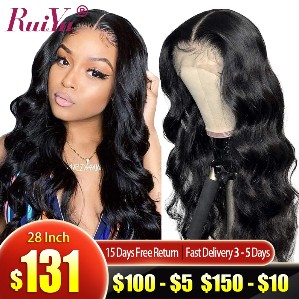 

Cheap 180 Density Body Wave Wig Transparent Lace Wigs Body Wave Lace Front Wig 28 Inches T PART Brazilian Wavy Human Hair Wig