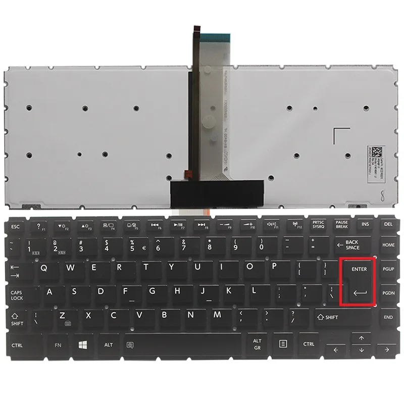 

Новая клавиатура UI с подсветкой для Toshiba satellite L40-B L40D-B L40T-B L40DT-B E45-b4100 UI, клавиатура для ноутбука