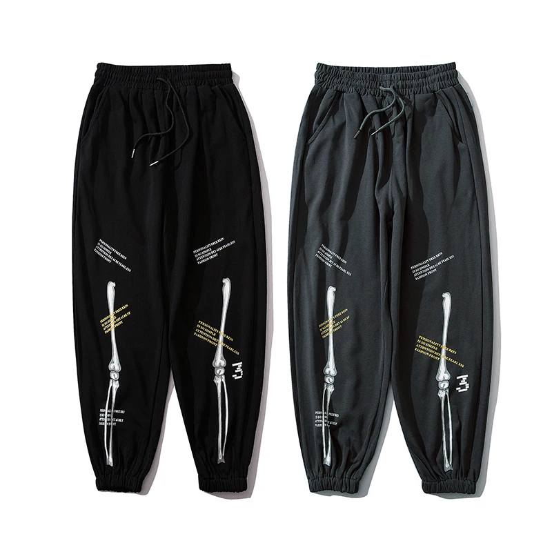 Хип-Хоп Уличная одежда для бега мужские спортивные штаны ретро с принтом в стиле