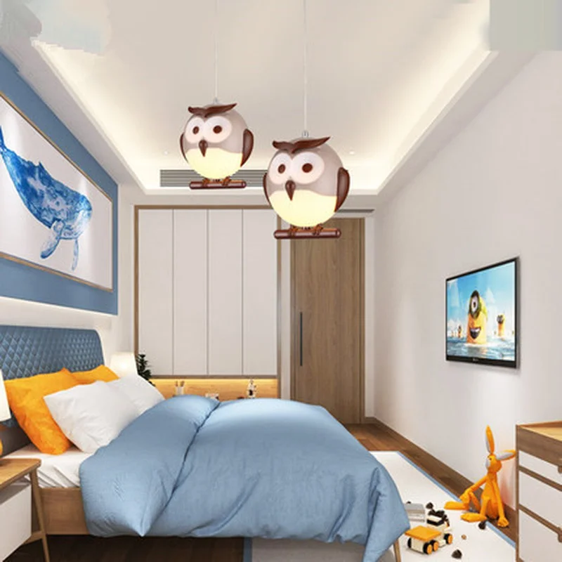 Люстра мультяшная для детской комнаты лампа ухода за глазами мальчиков и девочек