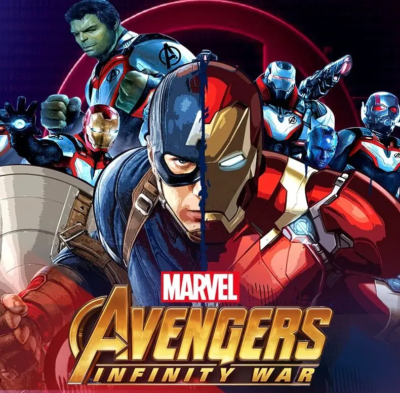 Оригинальные Bluetooth наушники серии Marvel, Мстители, 5,0, Беспроводная складная гарнитура, для бега, Hi-Fi, стерео наушники для ПК, мобильного телефона