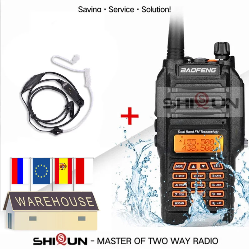 

Original Baofeng UV-9R Radio 10KM 8W IP67 Waterproof Dual Band 136-174/400-520MHz Ham Radio Baofeng 8W Walkie Talkie 10 KM UV 9R