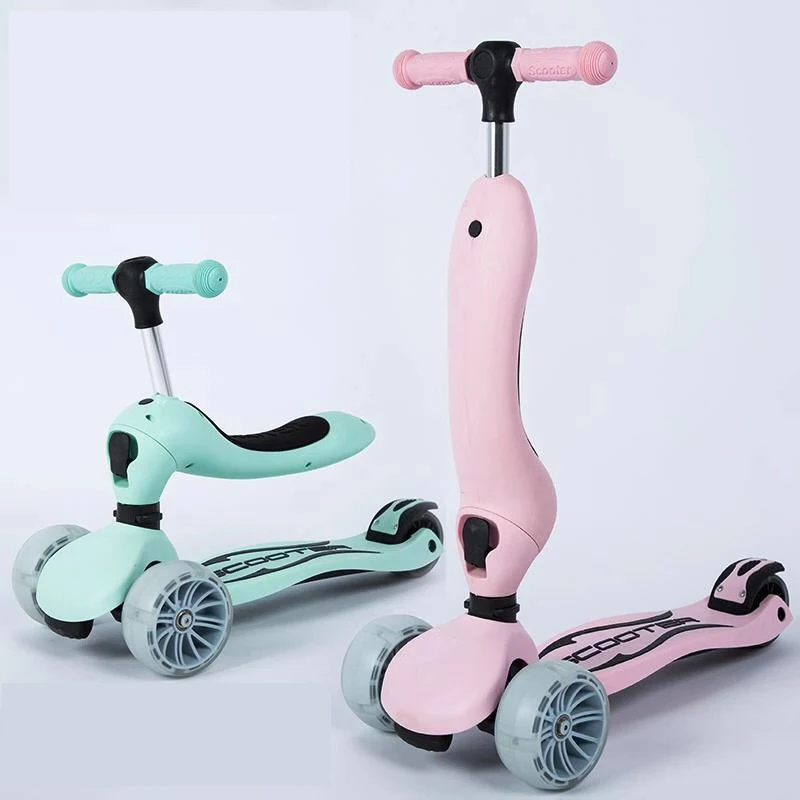 Трехколесный велосипед 2 в 1 детский балансировочный скутер ходунок игрушки