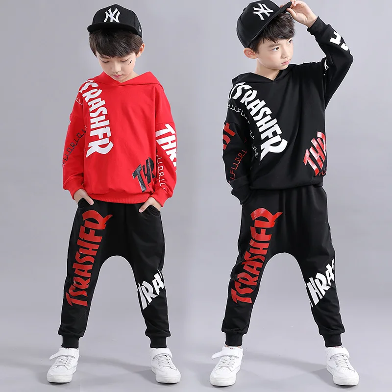 Детская одежда в стиле хип-хоп толстовка свитшот топ укороченные повседневные