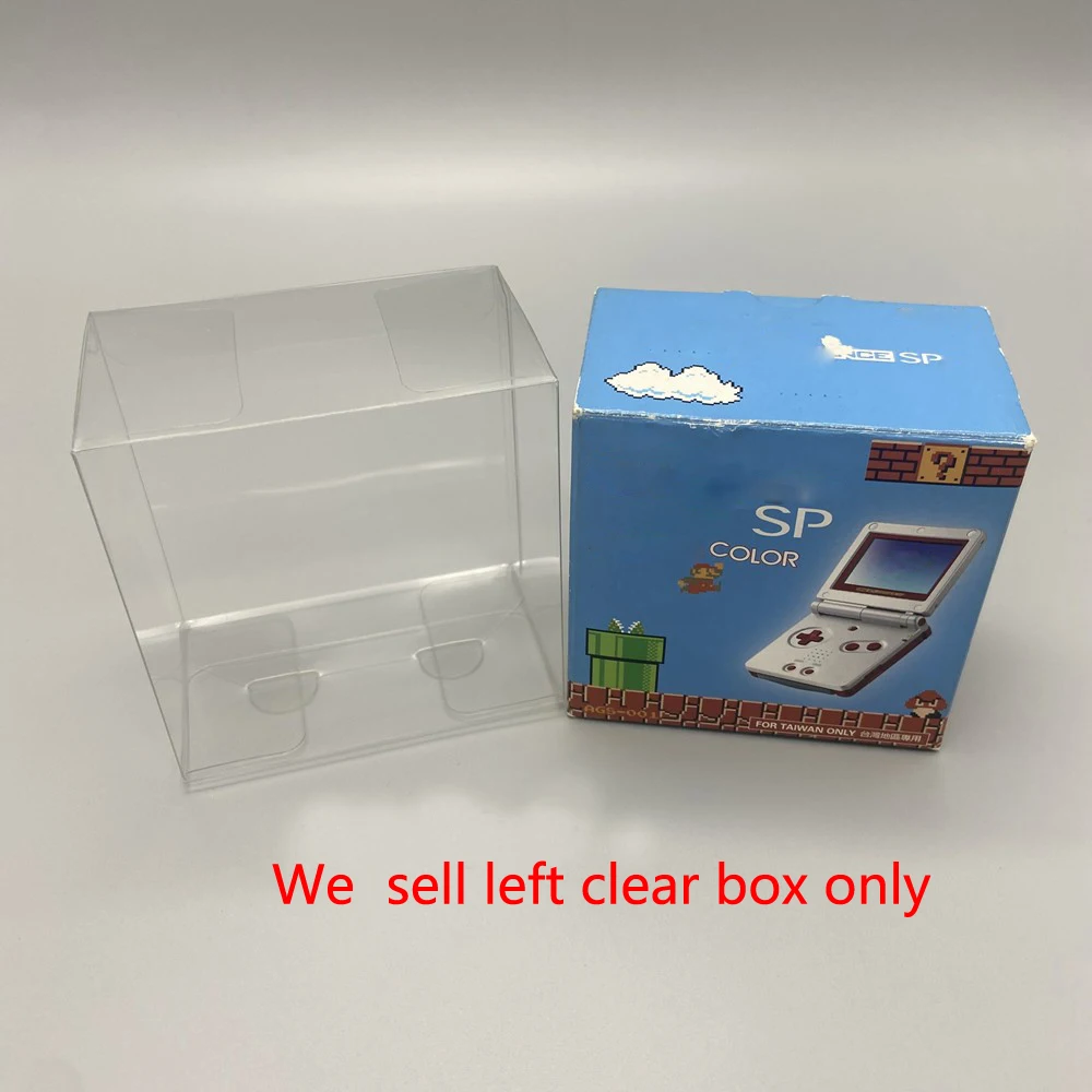 

Clear transparent box For GBA SP Japan EU Edition Display plastic PET Protector storage box