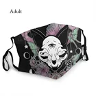 Goth 1980s подкультура рок Романтика ткани рот маски Сумерки Череп Кошка чехол для взрослых верховой езды специальный моющийся