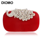 DIOMO 2022, вечерние сумки для женщин, роскошный павлин с бриллиантами, пушистый клатч, кошелек для свадебной вечеринки, женские сумки с цепочкой, разные цвета