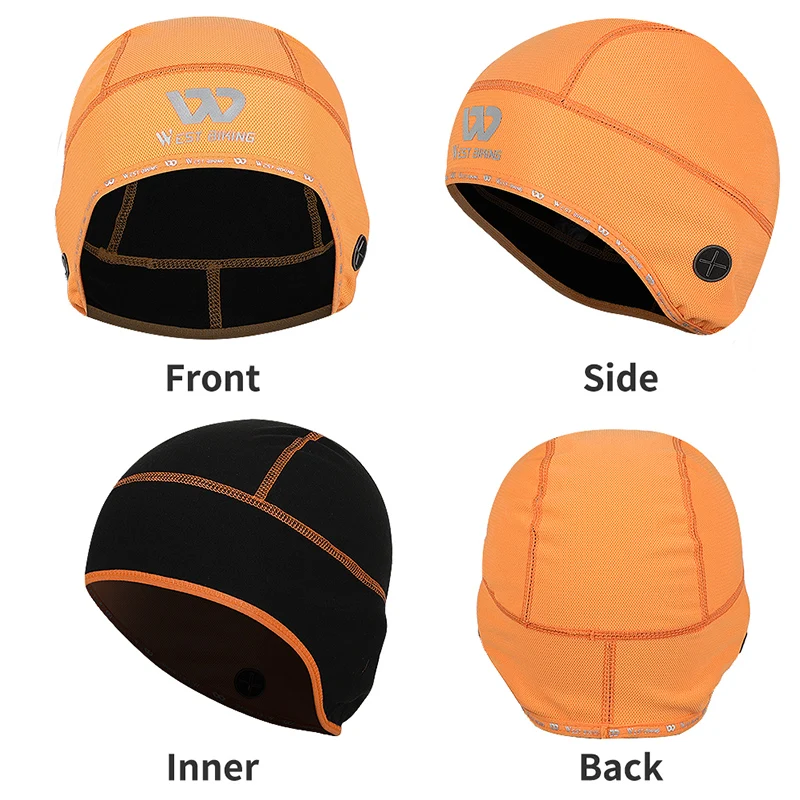 WEST BIKING Winter Skull Cap Helmet Liner Hat for Men Windproof Thermal Cycling Bike Bicycle Running Skiing Sports Headwear | Спорт и