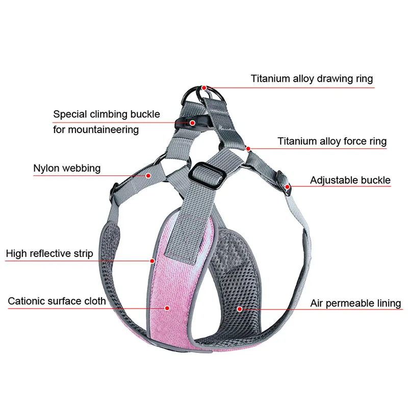 Не тянущаяся Спортивная шлейка для собак светоотражающая безопасная X типа