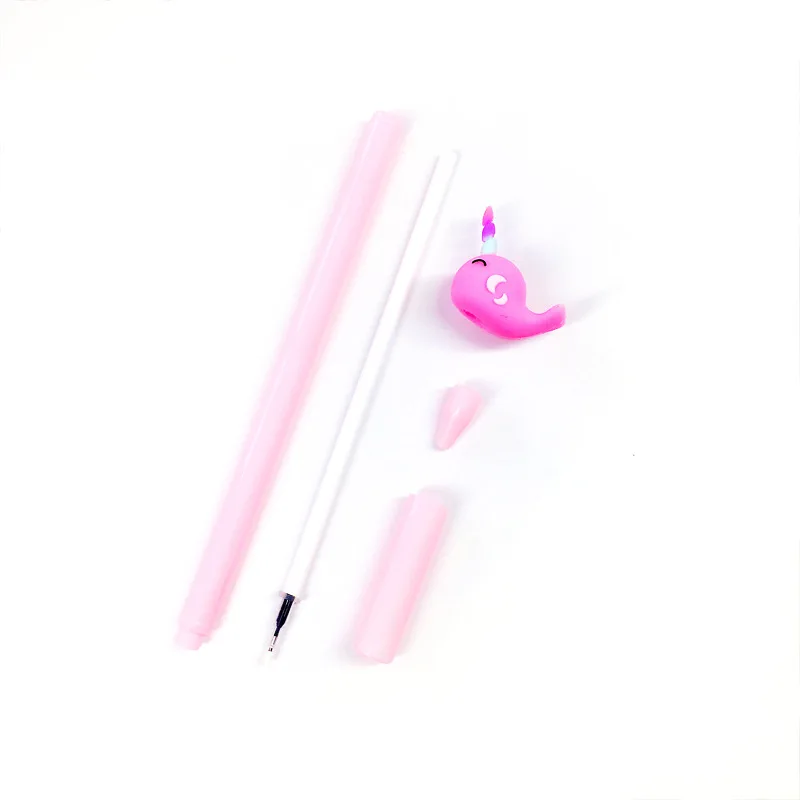 24 Pcs New Cute Whale Animal Gel Pen Girl Heart Cartoon Creative Student Writing Office Stationery Pen