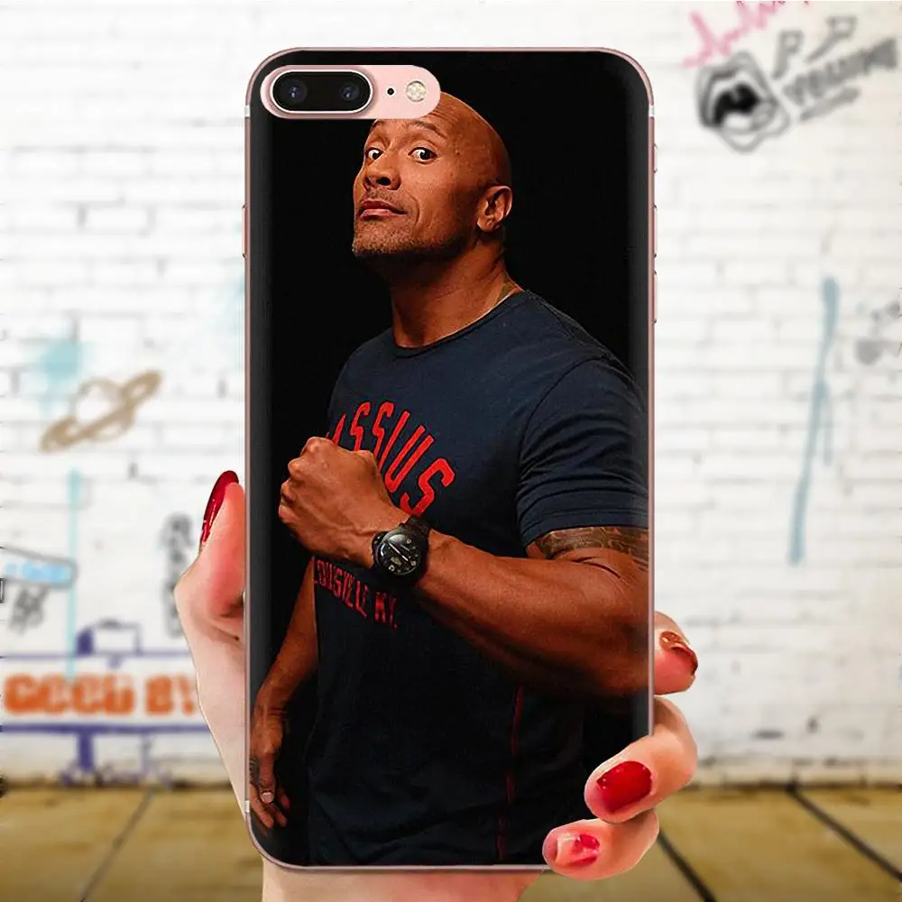 Мягкий ТПУ Стильный чехол Rock Dwayne Johnson для Huawei Honor 4C 5A 5C 5X 6 6A 6X 7 7A 7C 7X 8 8C 8S 9 10 10i 20 20i Lite