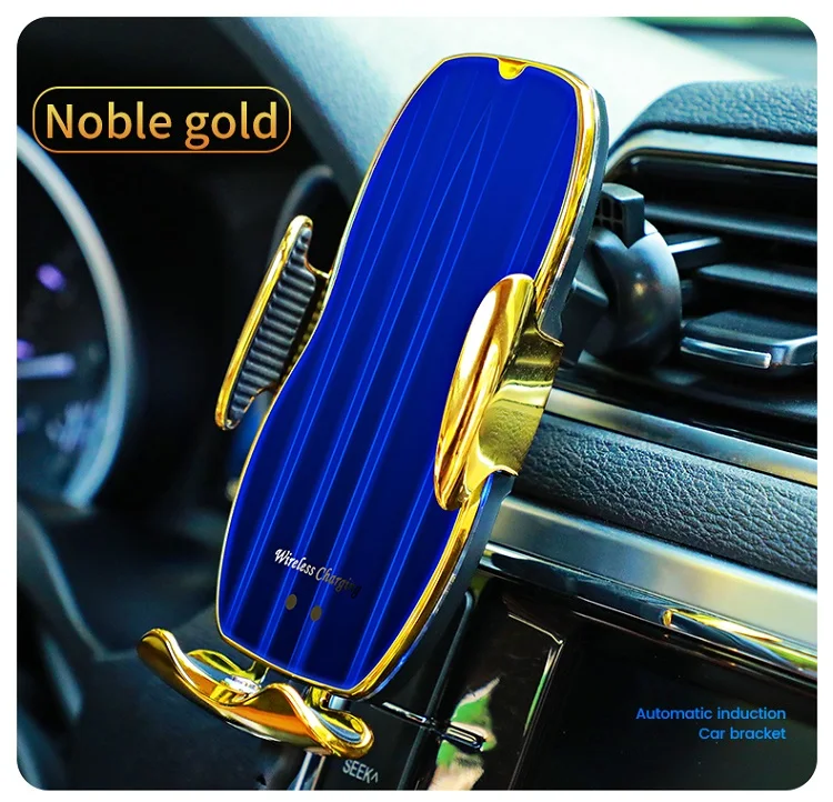 

Беспроводное зарядное устройство Timess H8 для автомобиля, держатель для iPhone, умное автоматическое Индукционное крепление на вентиляционное о...