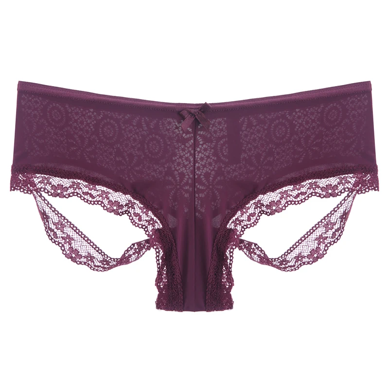 Соблазнительные кружевные трусики с вырезами на спине женское сексуальное