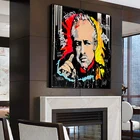 Портрет крестного отца в стиле граффити, картины на холсте, постеры и принты из классического фильма, настенные картины для гостиной, украшение для дома