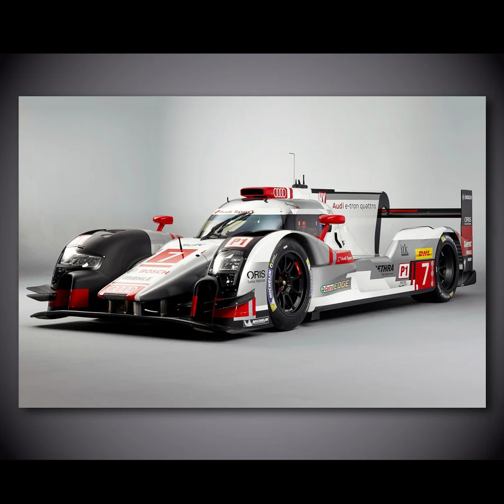 Картина на холсте Le Mans Race Racing Sport Car Audis R18 плакаты и принты шелковая Настенная