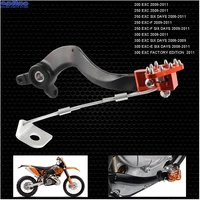 motorcycle cnc aluminum rear brake pedal lever for ktm 200 250 300 exc exc f exc e six days enduro 2 stroke 2008 2009 2010 2011