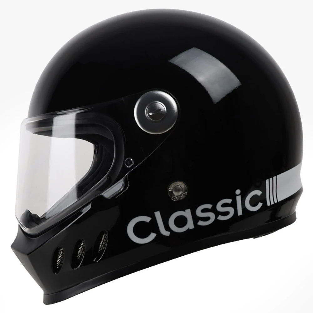 

Vintage Motorcycle Helmet Women Retro Moto Full Face Helmet Motorbike Motor Helmet Motocross Riding Scooter Capacete Casque