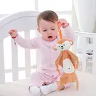 Утешитель для новорожденных, с рисунком панды, обезьяны, комфортер игрушка, игрушка-нагрудник