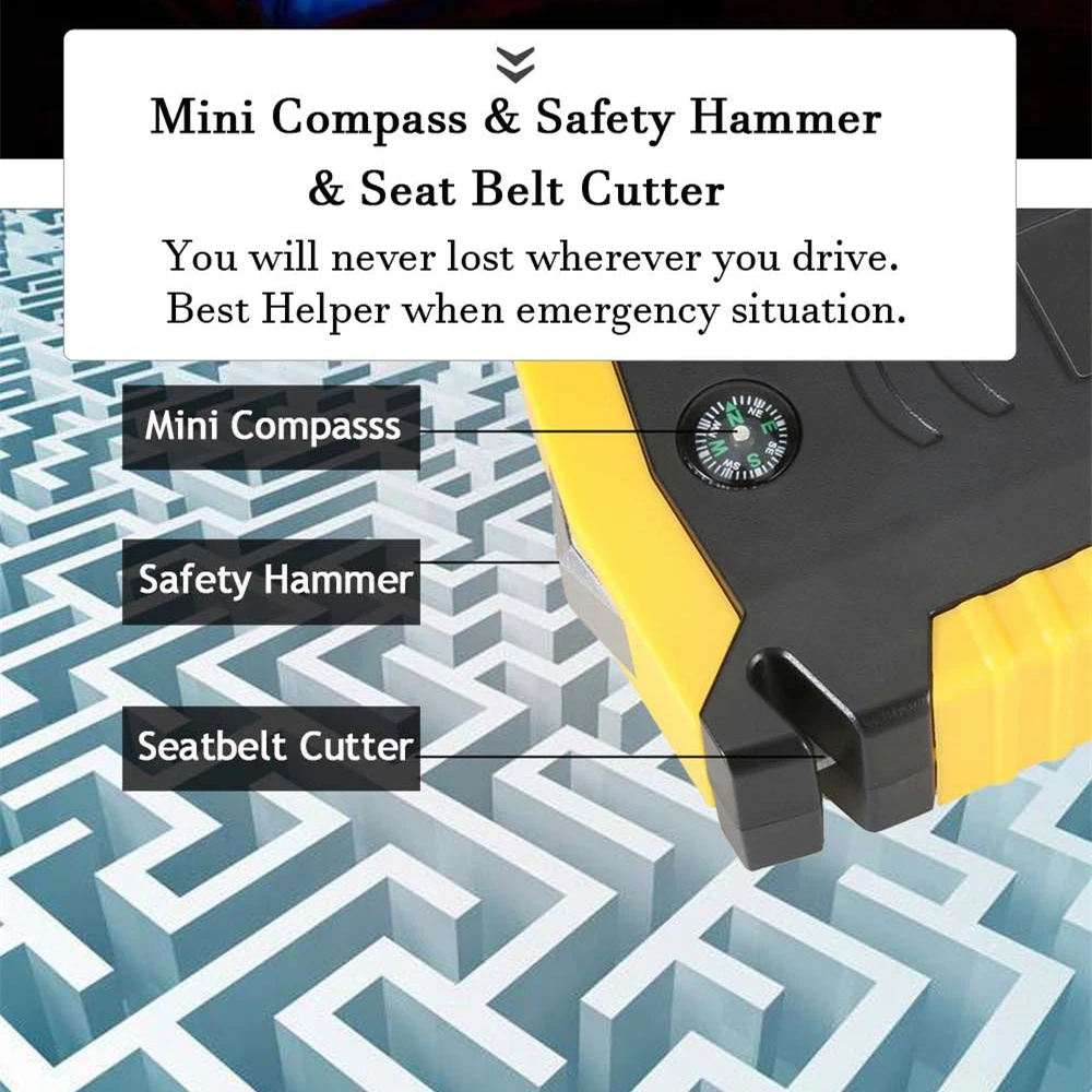 Пусковое устройство GKFLY сверхмощное для запуска автомобиля 12 В 600 А с