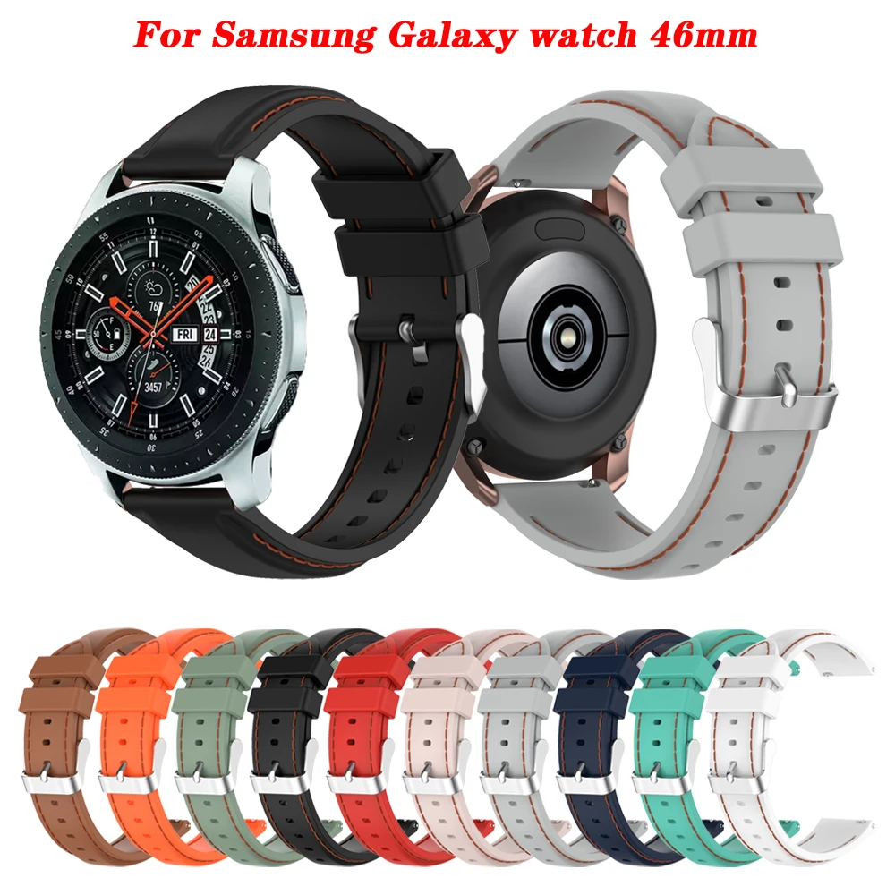 

22mm Smart Watch Band For Samsung Galaxy Watch 46mm 3 45mm Strap Wrist Straps Gear S3 Classic Sport Smartband Bracelet Wristband