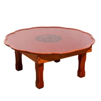 multi functional folding korean table round for coffee tea dining living room furniture wooden korean tea round table foldable