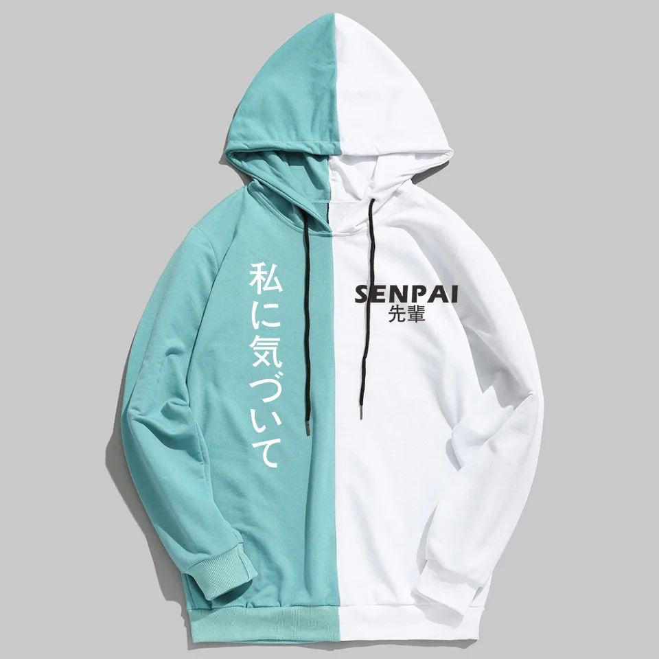 Японский семпай дизайн для мужчин и женщин Осень Зима Тонкий толстовки с