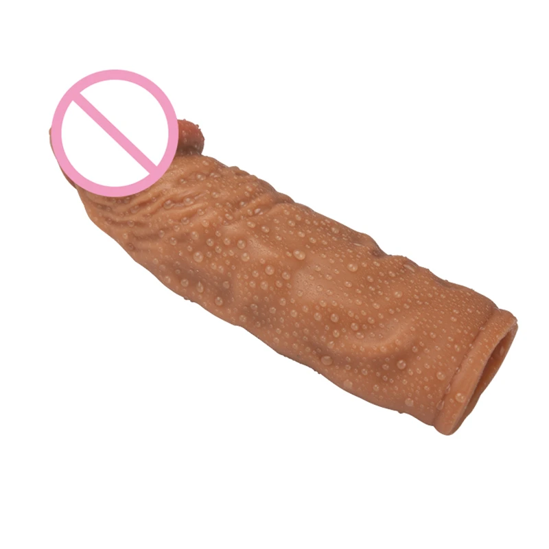 Мужской многоразовый реалистичный пенис экстендер рукав презервативы член