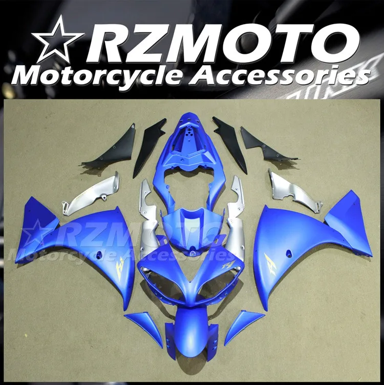 

Injection New ABS Motorcycle Whole Fairings Kit fit for YAMAHA YZF- R1 2009 2010 2011 09 10 11 Bodywork set Blue Matte