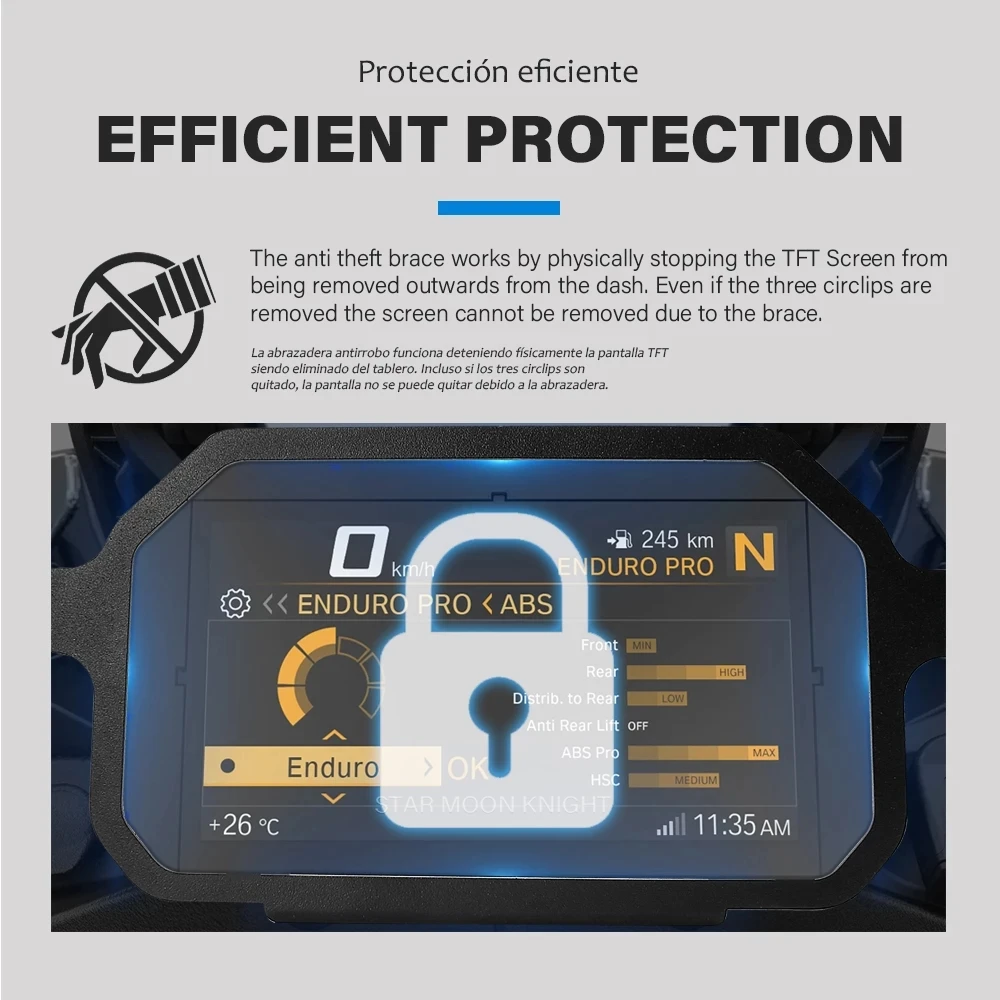 Рамка для мотоциклетного прибора солнцезащитный козырек тонкопленочная пленка