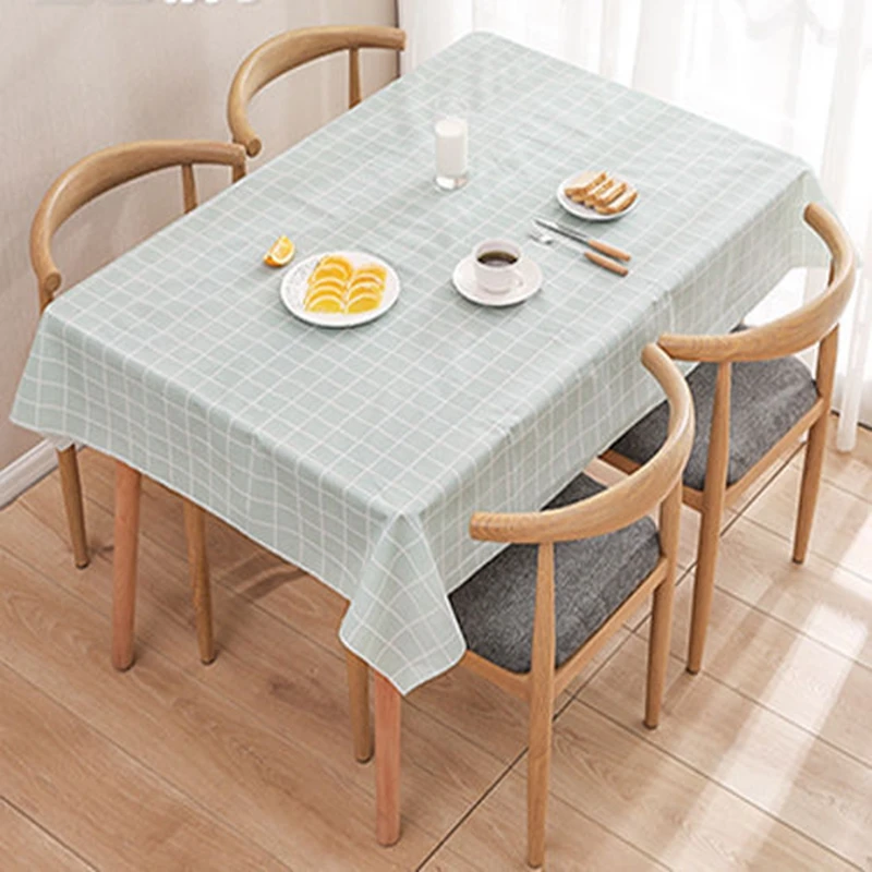 

Rectangular Plaid Printing Table Cloth PVC Table Cover Desk Cover Tablecloth Table Cloths Waterproof Stain Tablecloths Oilcloth