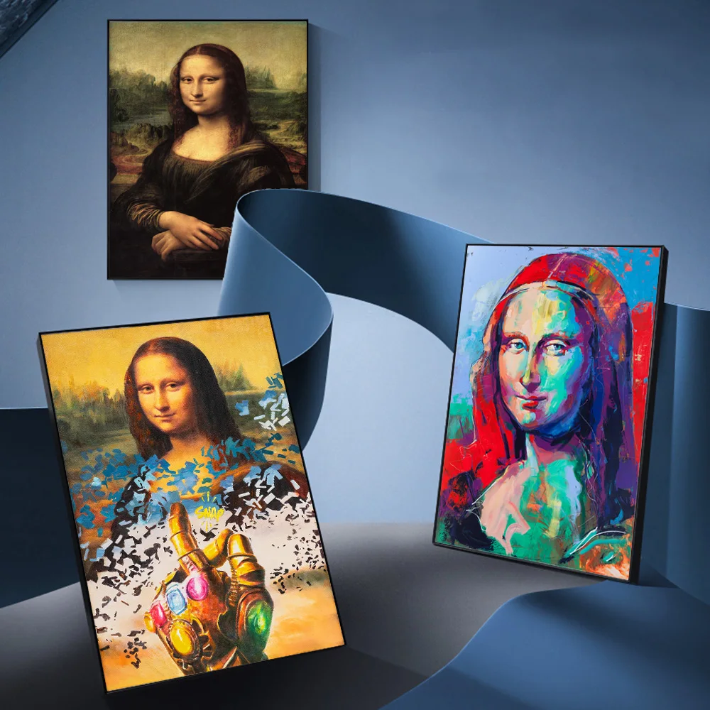 Абстрактная картина Mona Lisa WaterColor Fine Art подарочные постеры и принты холст Настенная
