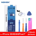 Оригинальный NOHON для iPhone 6 Plus 6 6 S 7 Замена батареи для iPhone6 iPhone7 Высокая емкость Bateira телефон батареи Бесплатные инструменты