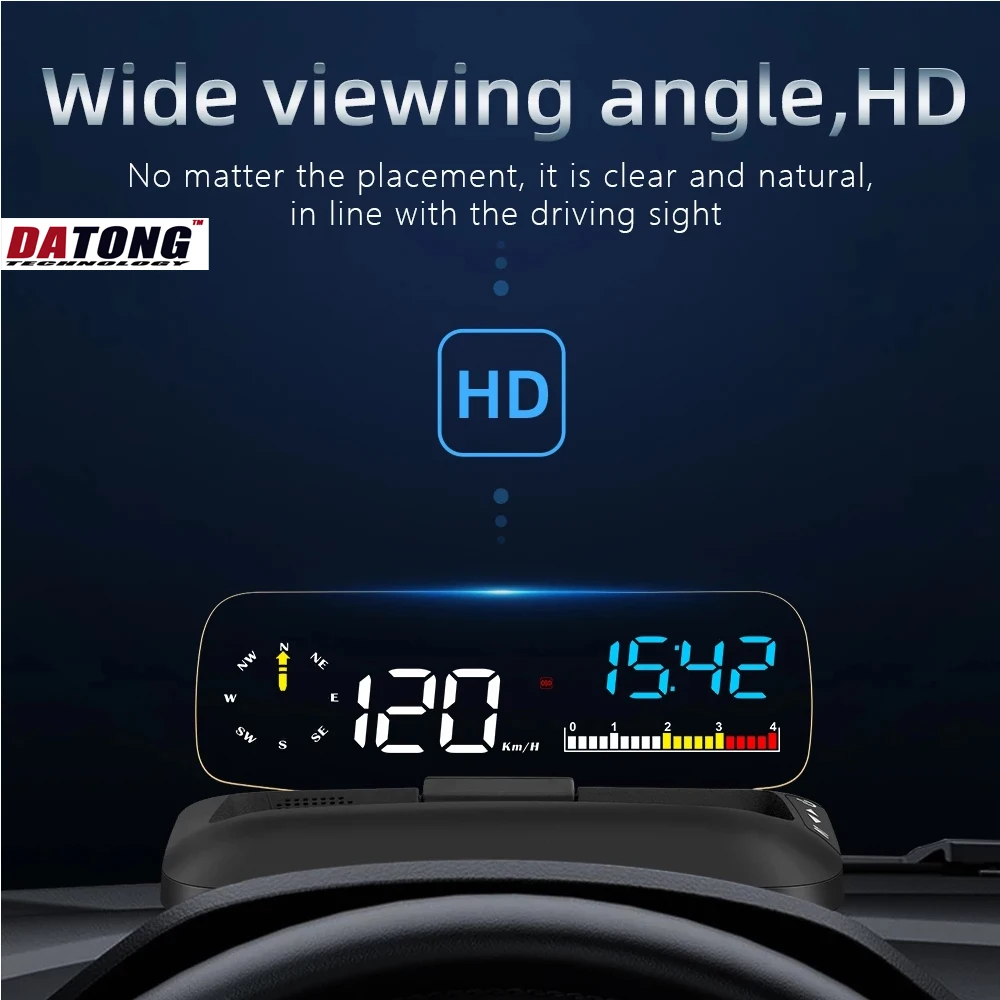 Автомобильный дисплей Datong C500 OBD2 HUD с зеркалом GPS навигацией цифровой проектор