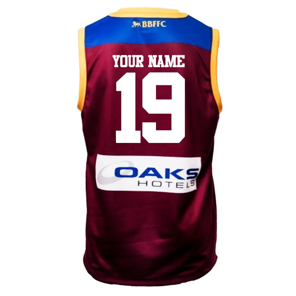 AFL BRISBANE Львы Мужская производство тайлана, размер S-3XL печать индивидуального рисунка на названия и номера Наивысшее качество;