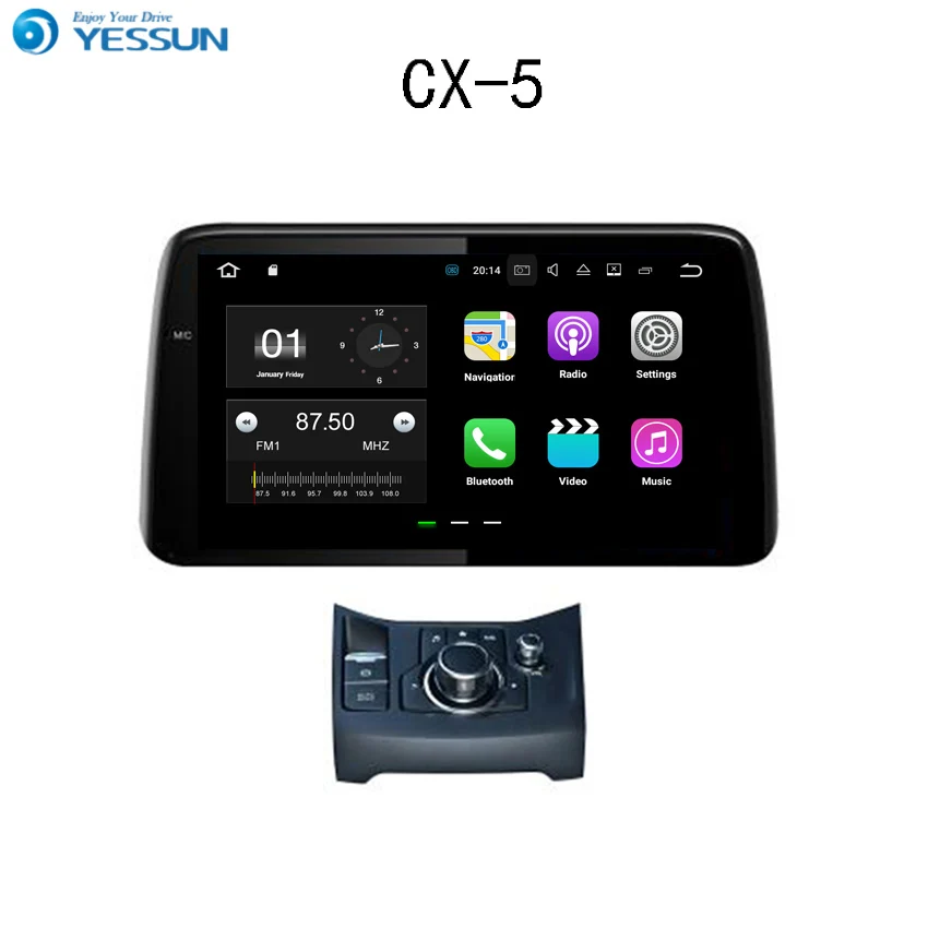 Автомагнитола YESSUN для Mazda мультимедийный проигрыватель на Android с сенсорным