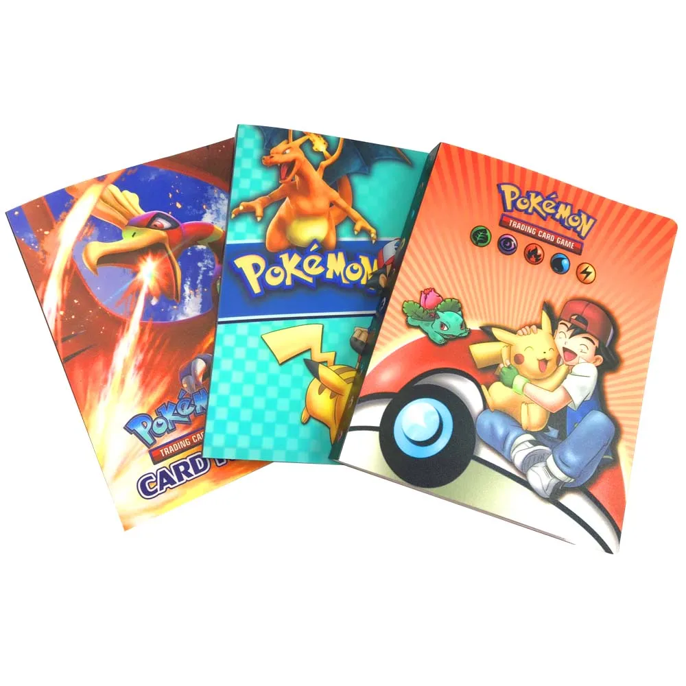 240Pcs Holder Album Toys Collections pokemones Cards Album Book Top Loaded List Toys Gift for Children