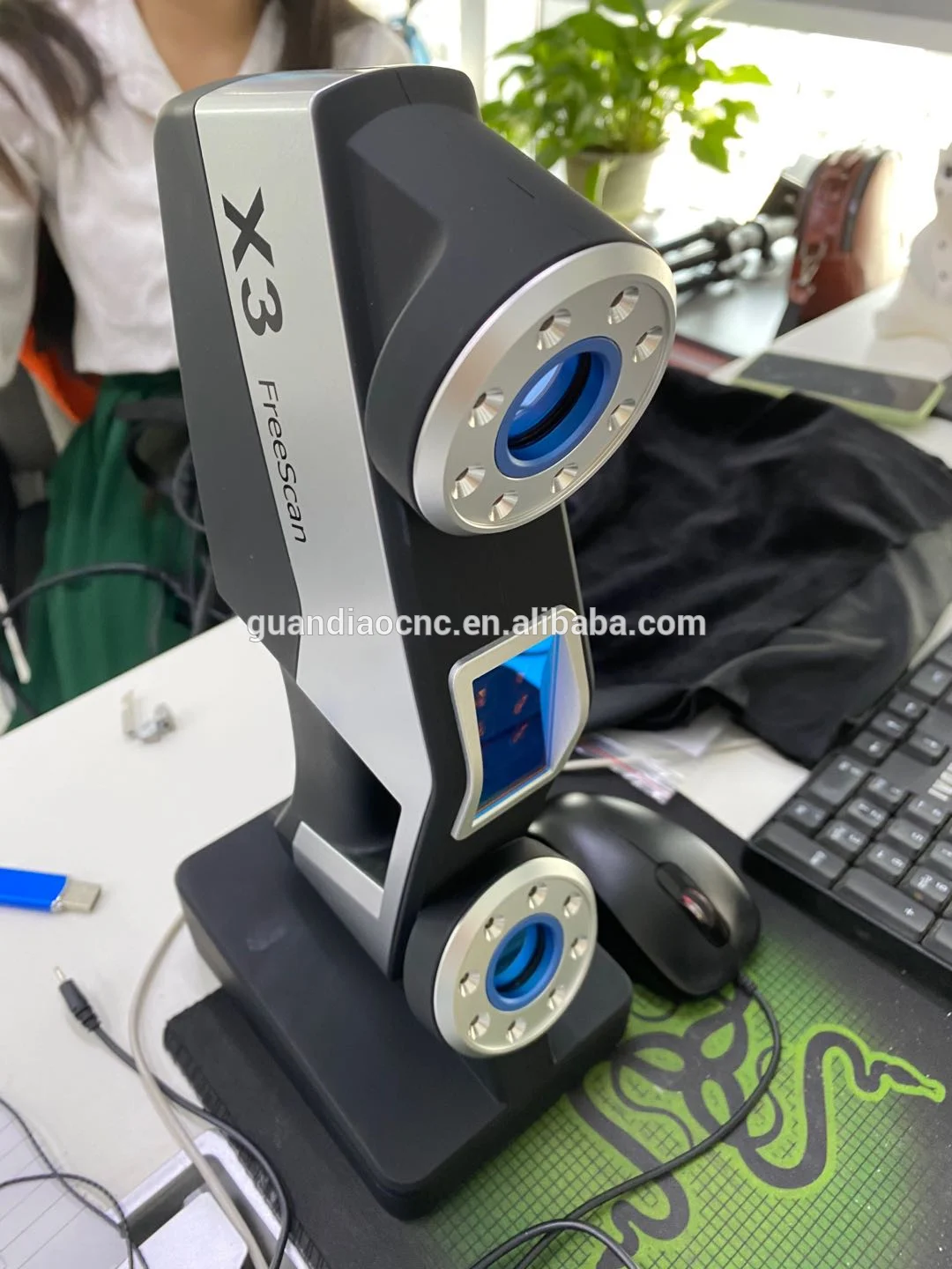 Цифровой портативный лазерный 3d-сканер Freescan X3 X5 X7 3d принтер Einscan Pro 2x Plus заводская
