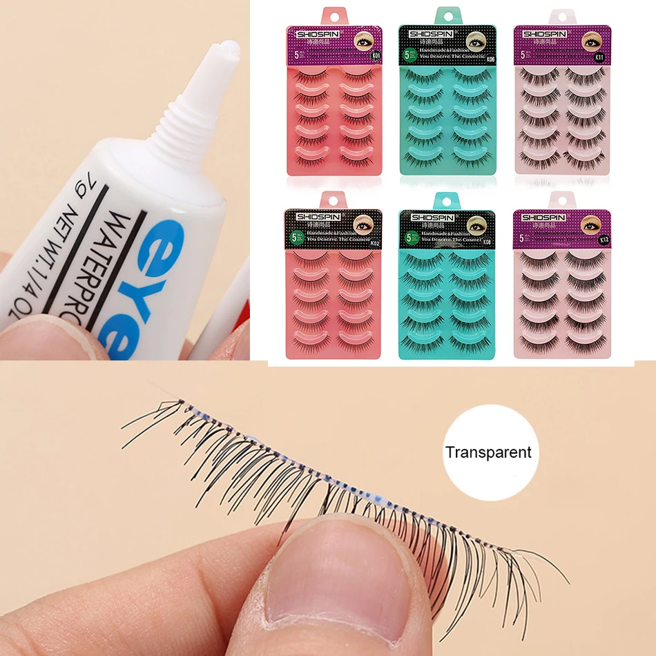 Натуральных длинных накладных ресниц с 15 видов стилей крест накрест ручной