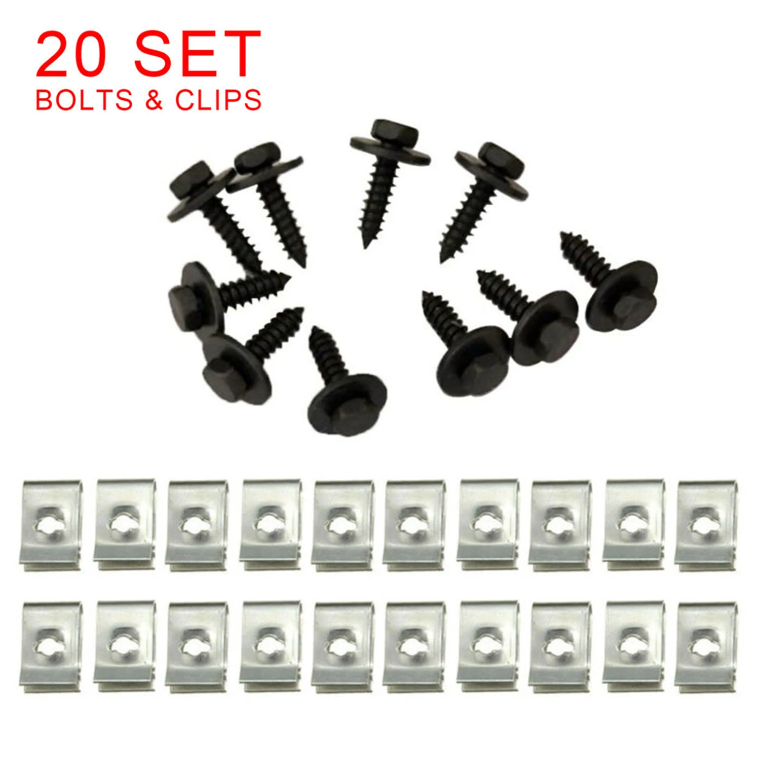 

40Pcs/20Set Screw Clips Engine For BMW 1/3/5/6/7/X/Z Series Guard Metal Nut Hot sale Brand New
